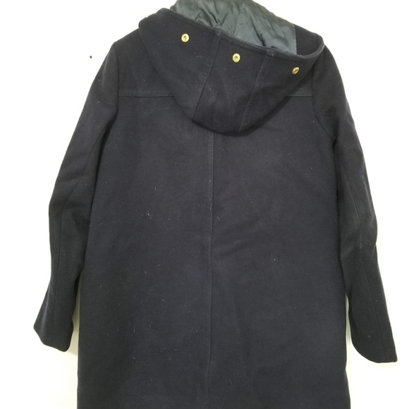 J. Crew size 6 Navy Blue Wool Coat - Picture 4 of 8